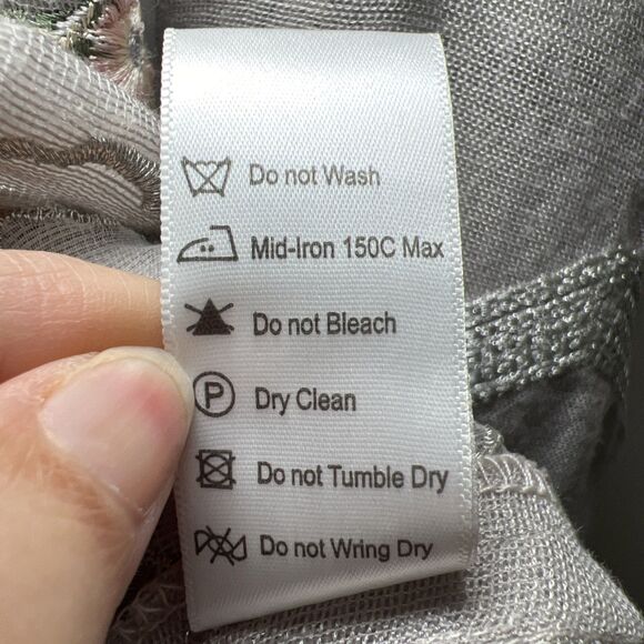 Sana Safinaz Embroidered Open Front Coat Jacket Small Fairycore Ethereal Floral - Picture 10 of 14